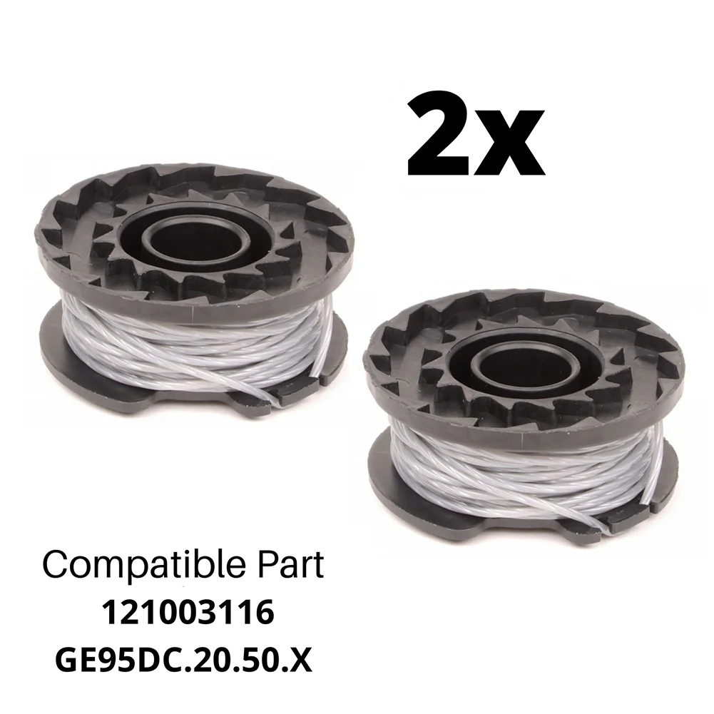 

2pcs Lawn Mower Trimmer Spool & Line For Spear For Jackson 24v CLGT2425H Grass Cutter Tools Strimmer Spool Equipment