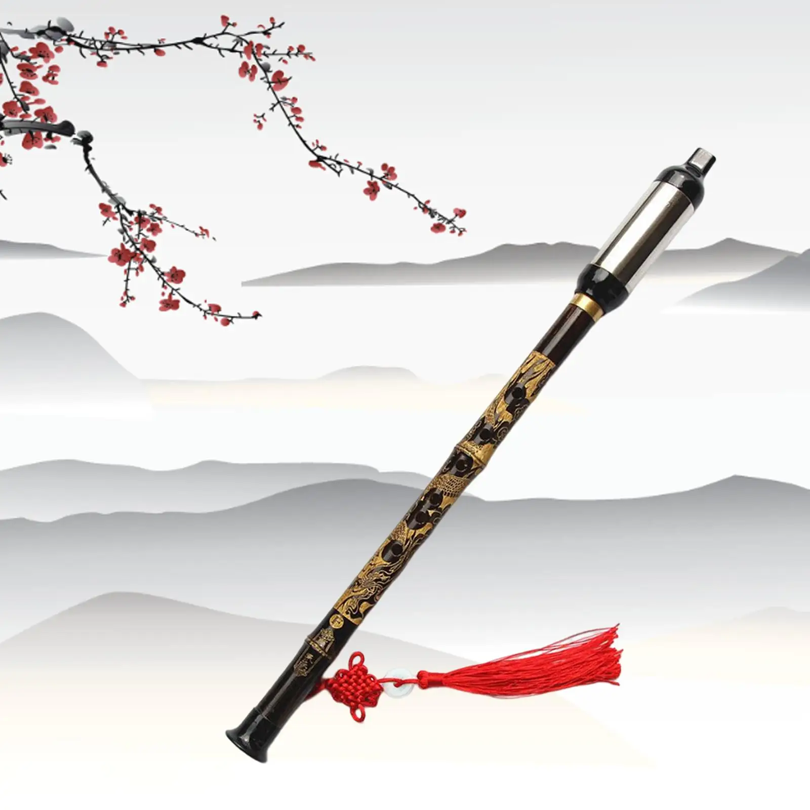 Bamboo Bawu Tune G Chinese Ethnic Instrument Bawu Flute Chinese Woodwind Flauta Detachable Bau Pipe for Beginners