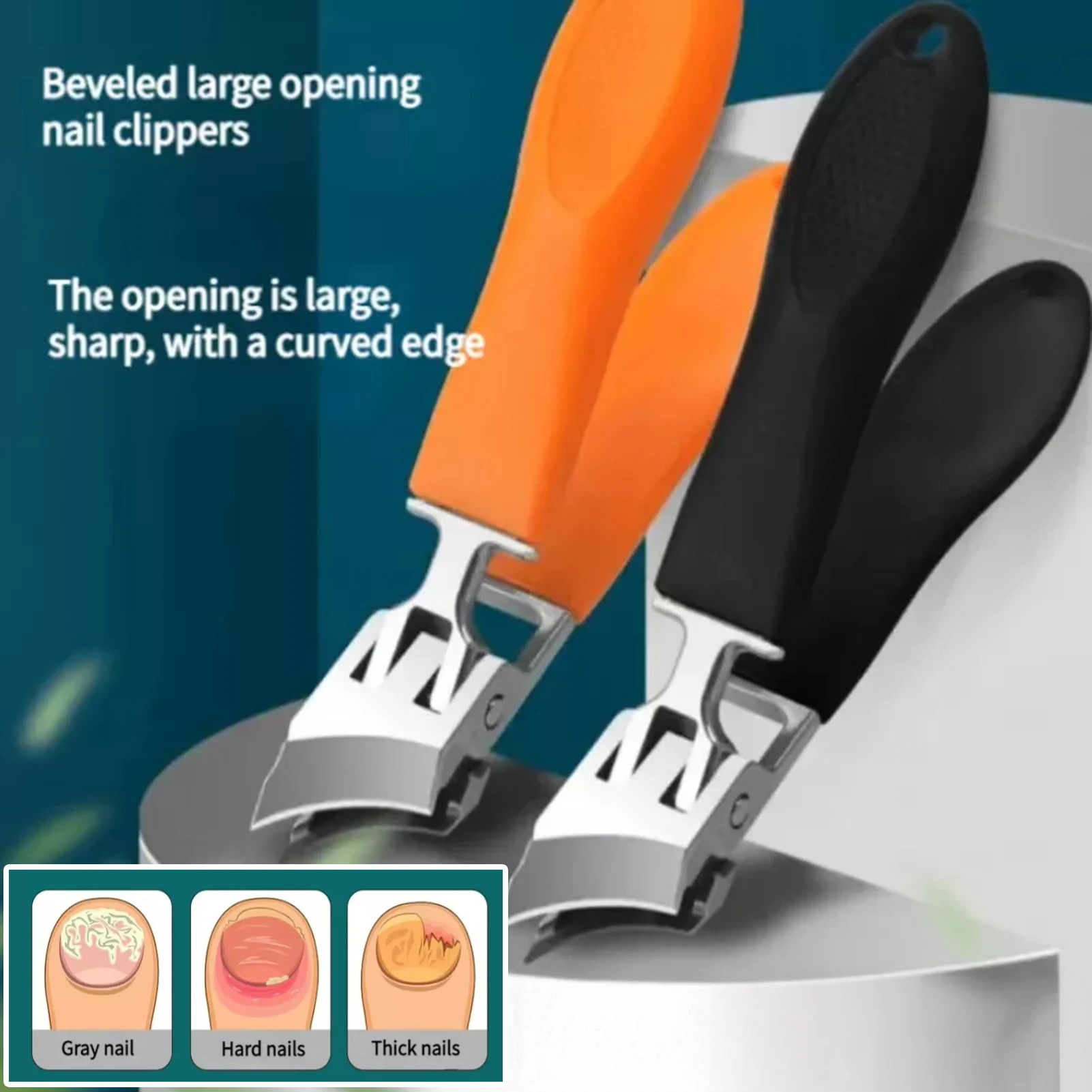 Wide Jaw Opening Nail Clipper Large Angled Head Toenail Clippers n Children Women Use