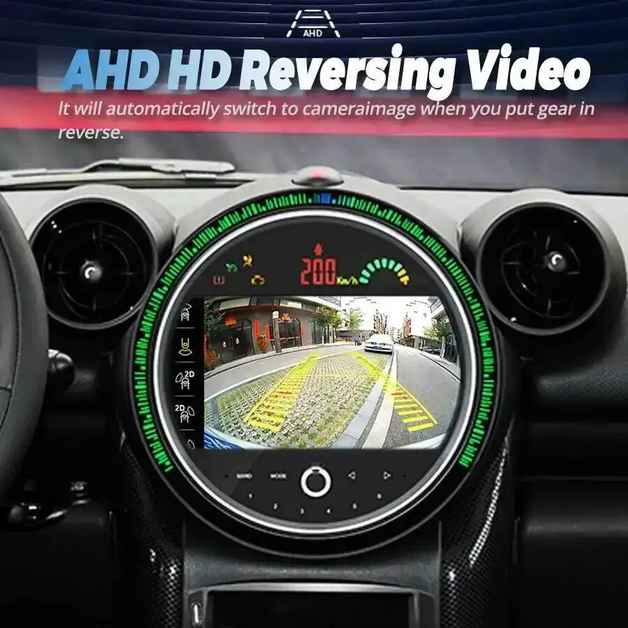 Radio con Navegación Android de 9 Pulgadas para BMW Mini Countryman Mini One Cooper R60 R54 R60 R54 R55 R56 2007-2014, Reproductor Carplay, GPS Estéreo 3