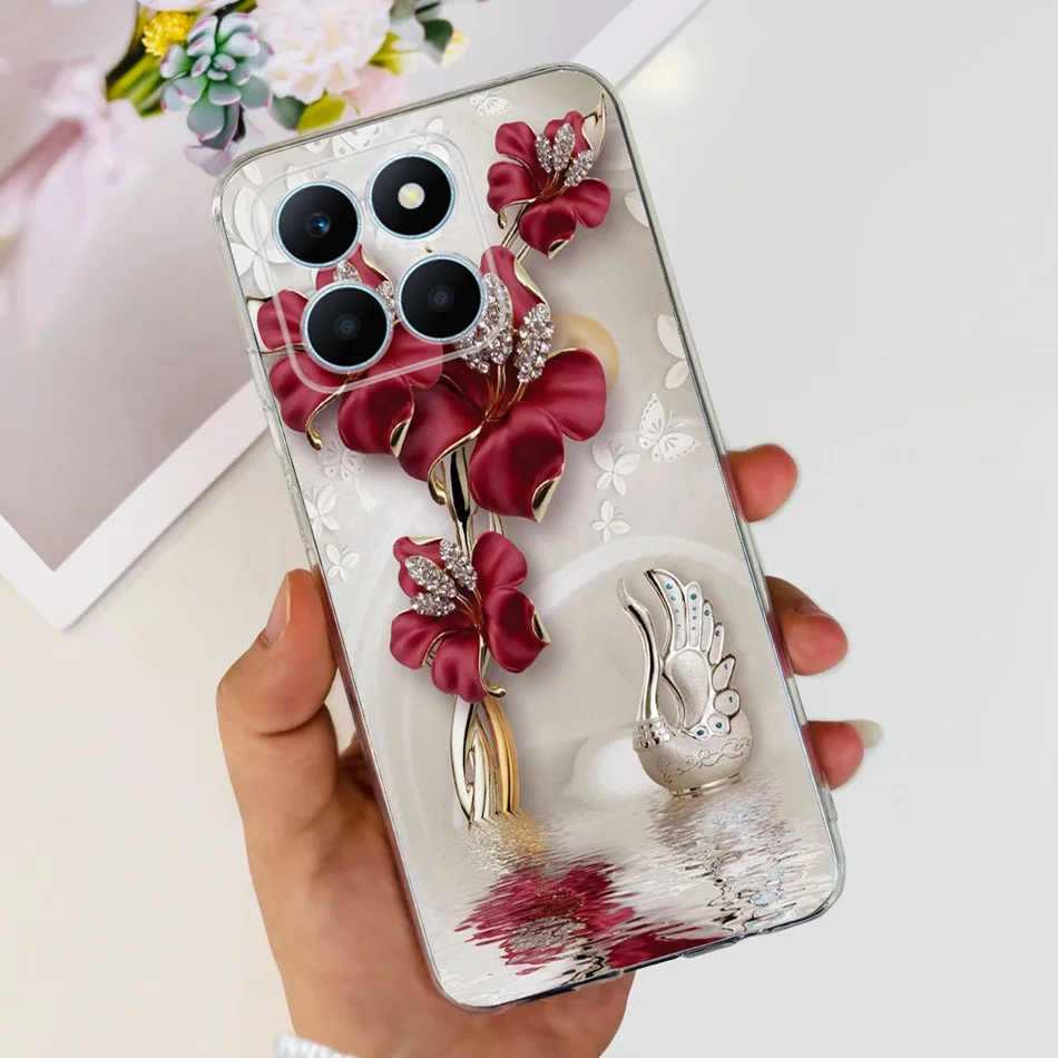 Elegant Pattern Soft Silicone TPU Phone Back Cover