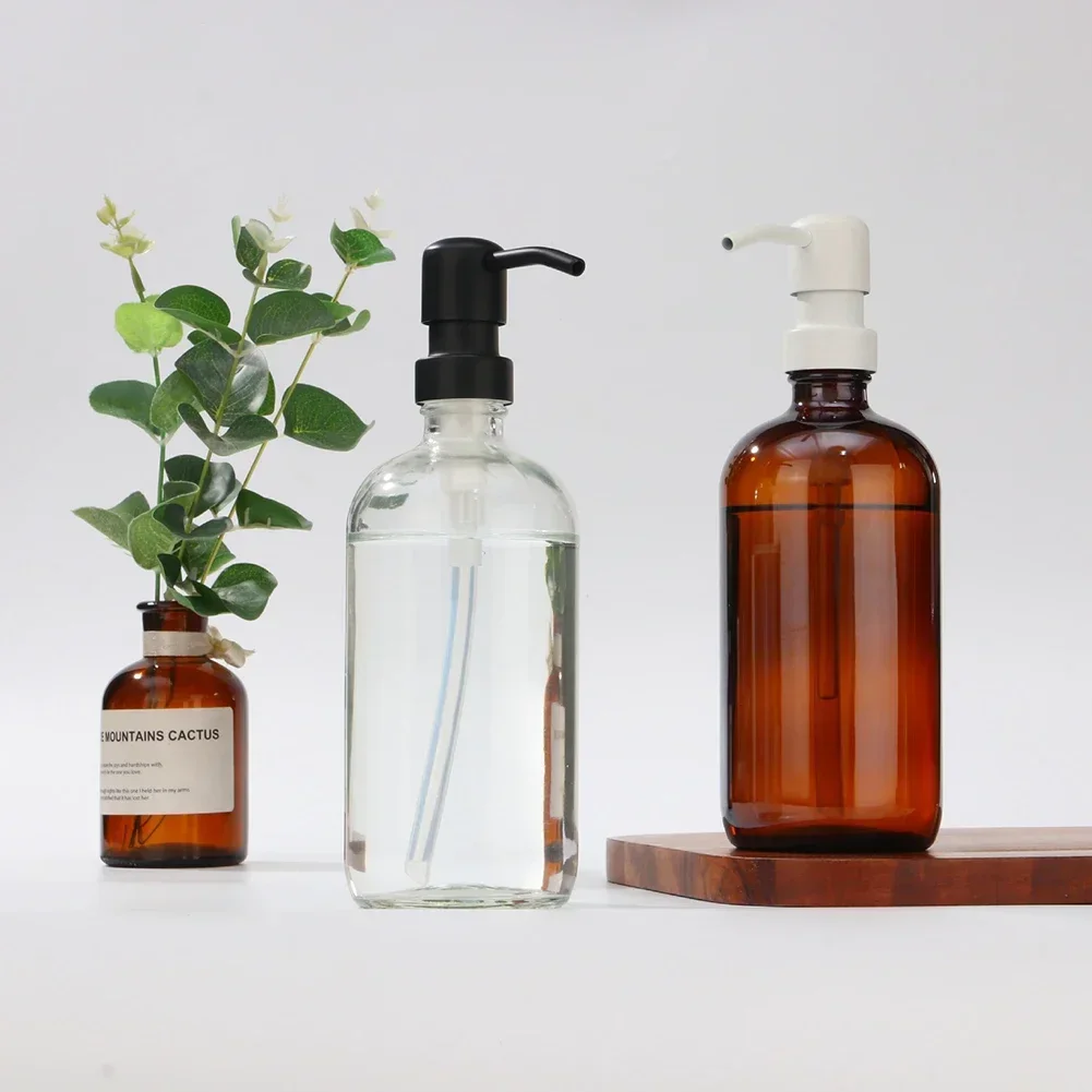 Bathroom Stainless Steel Liquid Lotion Dispenser Head Replacement Soap Shower Pump Head Push Type Lotion Pump Head 4