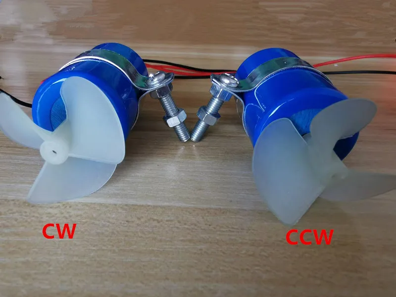 Moteur RC 50mm 31mm 3-12V avec hélice CW/CCW pour bateau télécommandé