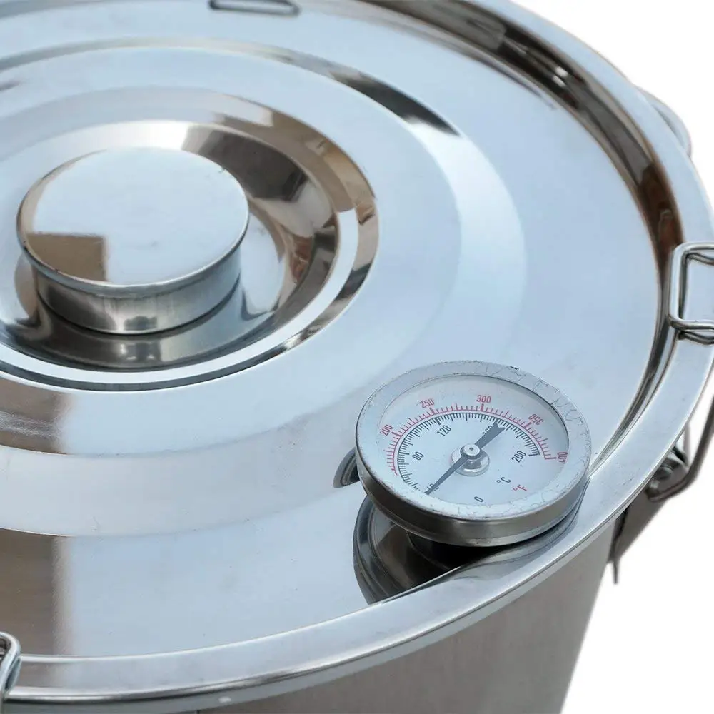 10L 20L 2/5 Gal Alcohol Distiller Copper Tube Moonshine Still Spirits Home Brew Wine Making Kit Stainless Steel Oil Boiler water alcohol distiller