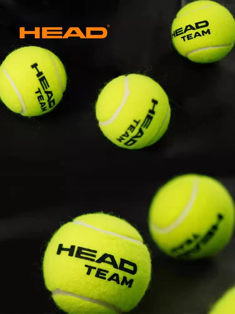 Genuine HEAD Professional Tennis Ball | Team 3 Tour X | Training Ball | Pro Match Balls | High Elasticity | Resistant | Durable