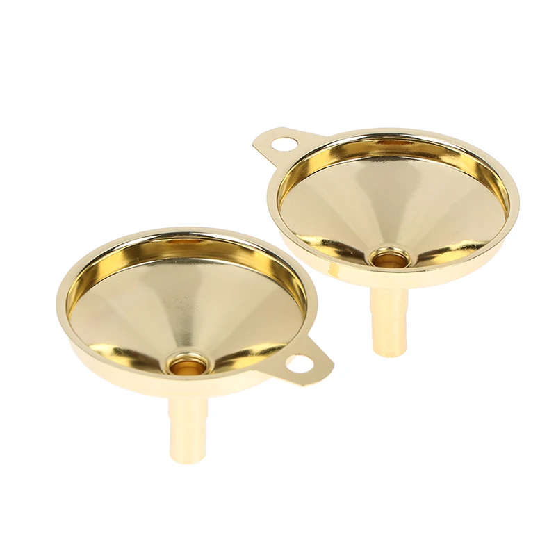 Functional Stainless Steel Gold Funnel Cone Oil Liquid Dispenser Kitchen Tools
