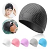 Non-Slip Swimming Cap Silicone Swim Caps Waterproof High Elastic Swimming Hat Comfortable Bathing Caps for Long Short Hair 2