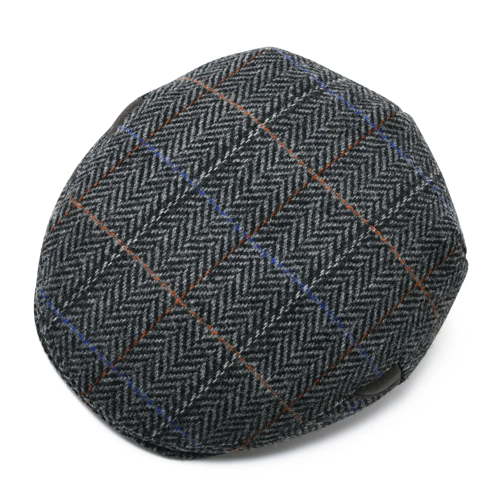 JANGOUL Men's Irish Flat Cap Wool Tweed Gatsby Newsboy Cap Causal Herringbone Ivy Hat images - 6