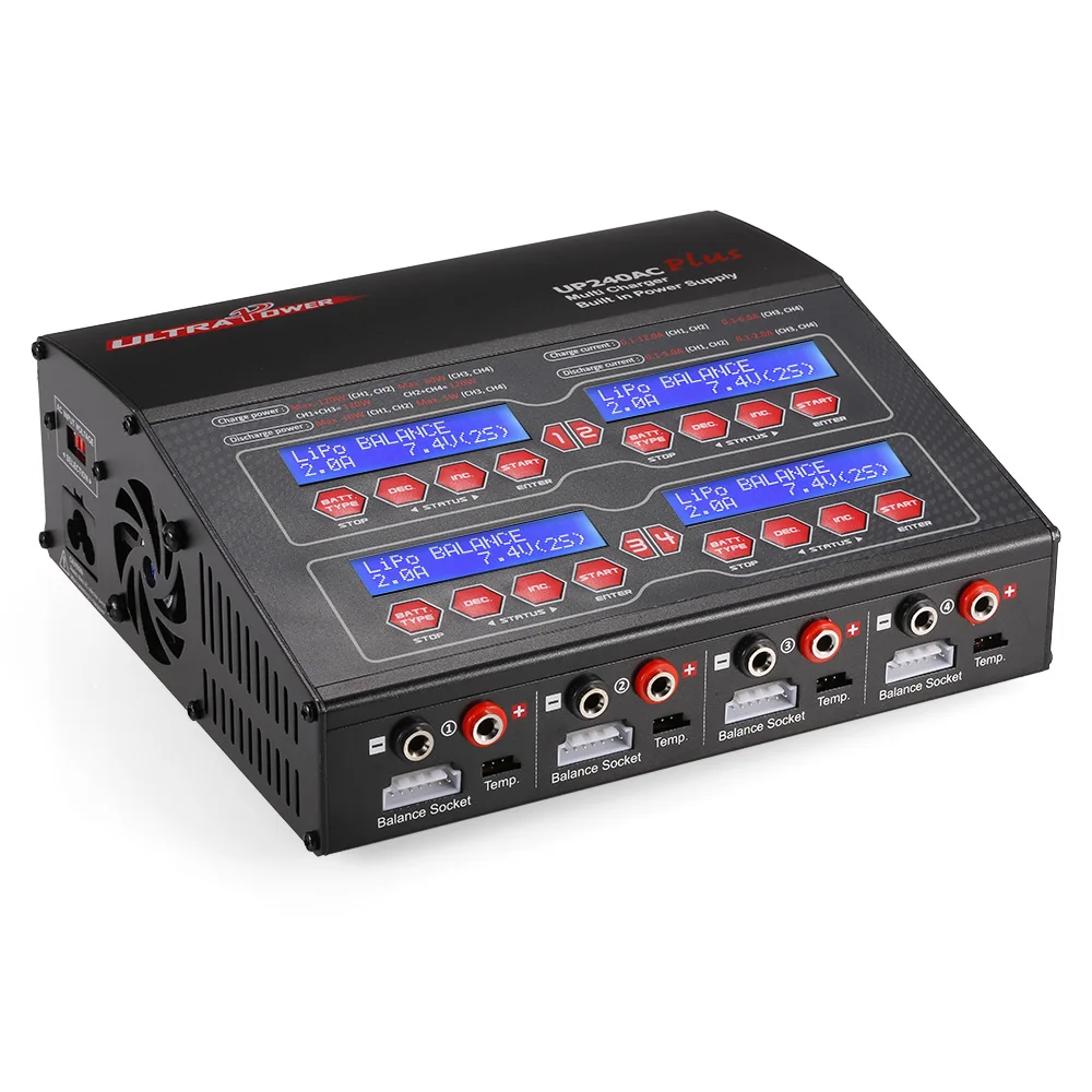 

Ultra Power UP240AC Plus 240W Lilo LiPo LiFe NiMH NiCD Pb Battery Multi Balance Charger Discharger for RC Lipo Battery