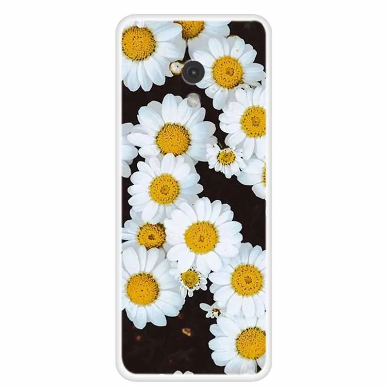 Clear Soft Silicone Floral Phone Case, Transparent Back Cover