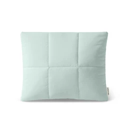 Elegant Quilted Laptop Sleeve - Puffy Padded Carrying Case for Women (Fits 13 - 16 Inch Laptops) (Light Green)