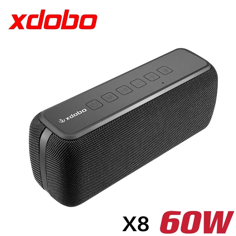 

X8 60W Portable bluetooth speakers with subwoofer wireless IPX5 Waterproof TWS 15H playing time Voice Assistant Extra bass Box