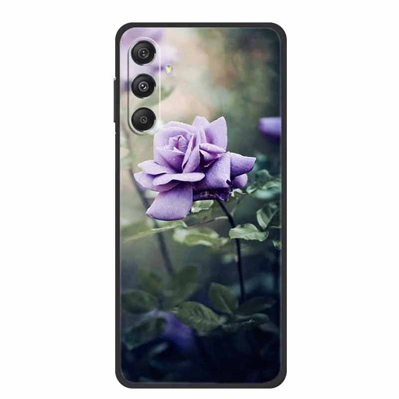Black Silicone Soft Back Phone Case Cover with Lion, Wolf, and Tiger Design