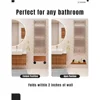 20" Teak Wood Folding Shower Bench Seat Wall Mounted Sauna Hot Tub Entryway RV Garage Fold Down Chair 400lb Capacity Anti-Slip 4