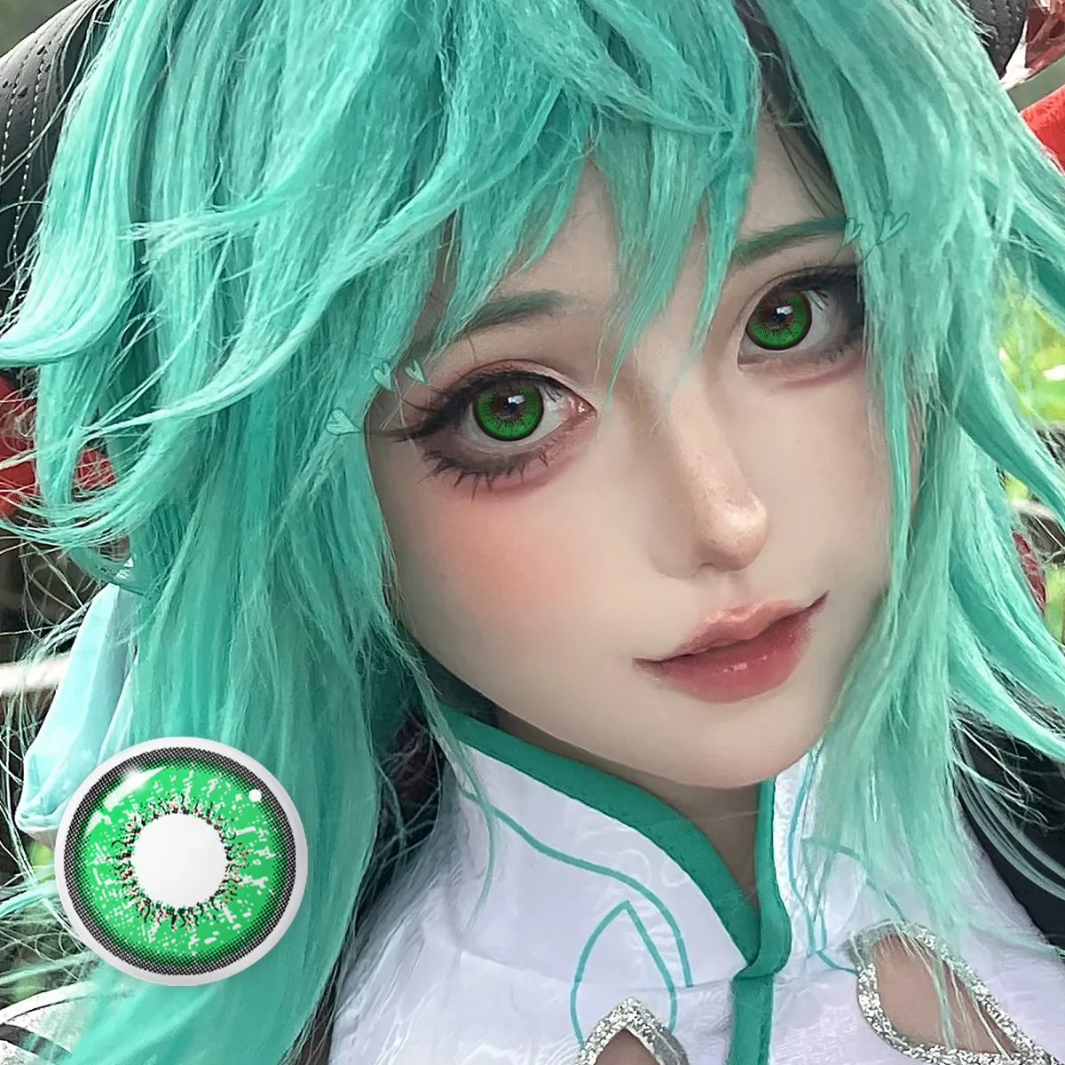 Vibrant Yellow Cosplay Colored Contacts - Half Yearly Soft Eye Lenses for Anime Makeup & Festive Celebrations