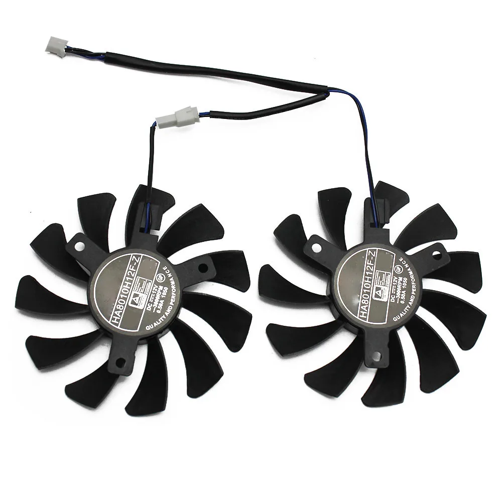 75Mm 2Pin Gtx1050Ti Gpu Cooler Doppia Ventola Per Msi Geforce Gtx 1050Ti Gtx-1050-Ti-4Gt-Oc Raffreddamento Della Scheda Grafica