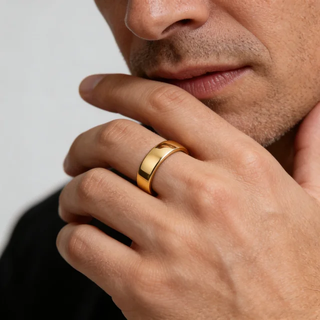 Bague de fiançailles en acier inoxydable pour femmes et hommes, couleur or, tailles américaines 4 5 6 7 8 9 10 11 12 13 14 15, livraison gratuite