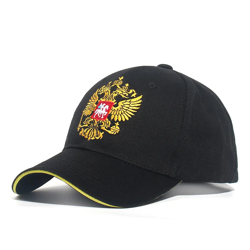 

Russian Emblem Baseball Caps For Woman Man Double Headed Eagle Embroidered Snapback Cap Unisex Outdoor Sport Adjustable Sun Hat