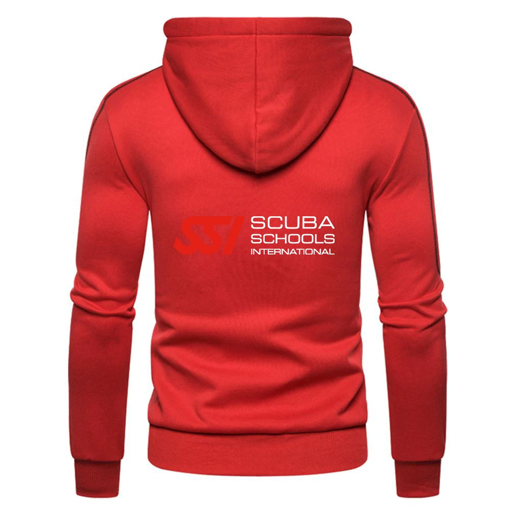Spring Autumn Men's Scuba Diving Dive SSI Printing Double Zip Hooded Jacket High Street Popular Harajuku Style Casual Sweatshirt 6