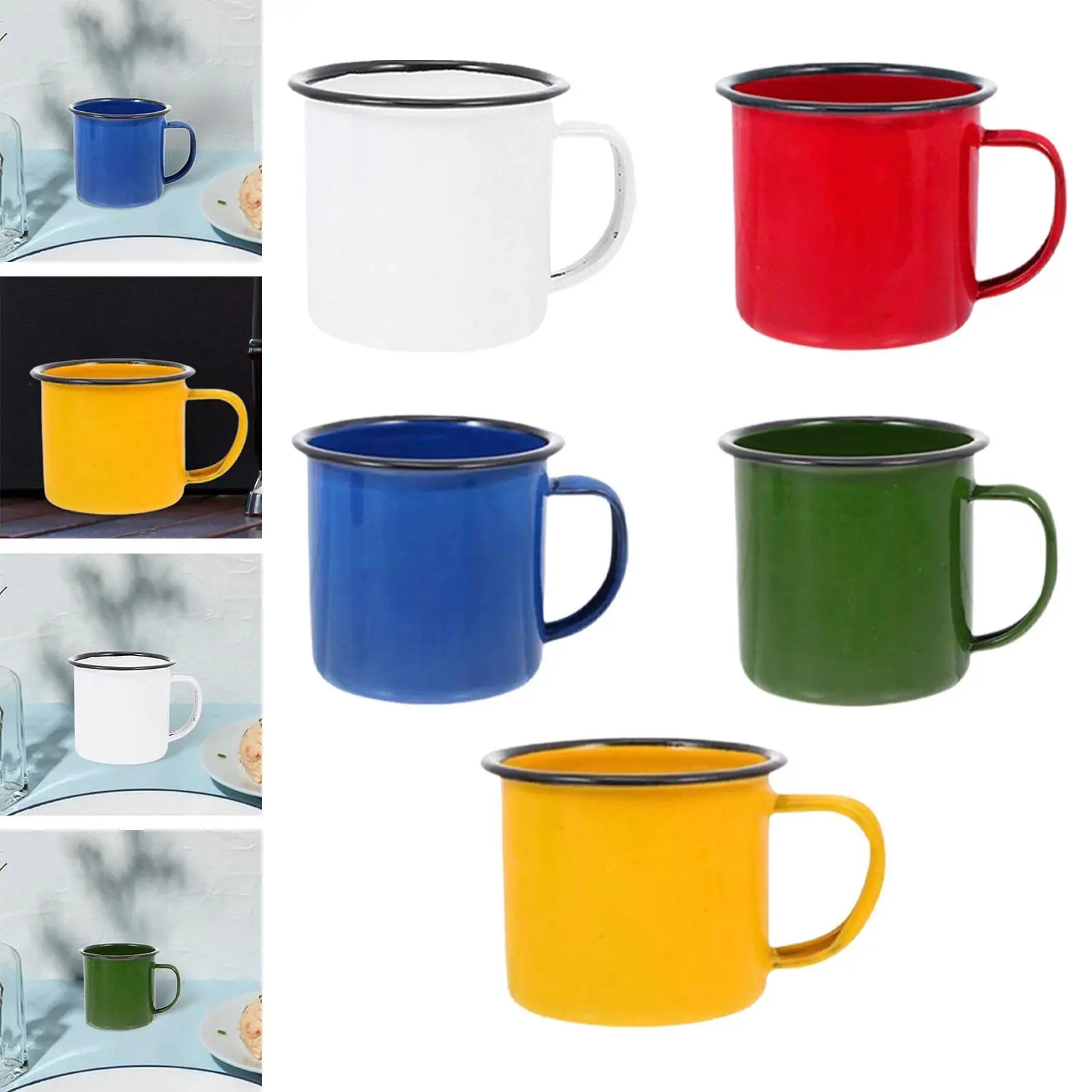 Stylish Sturdy Enamel Mug for Coffee, Tea, and More