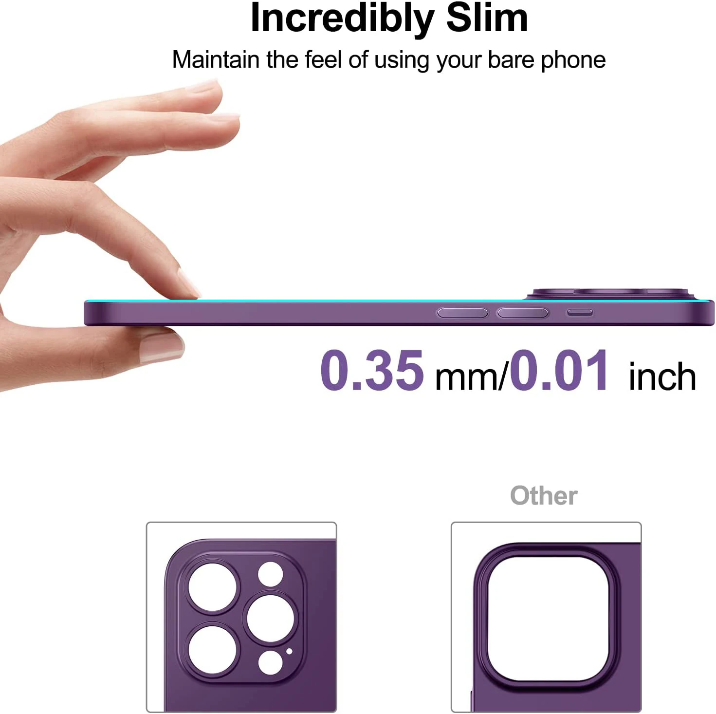 ディープパープルマットケース iPhone 17 Air 16 15 14 Plus 13 Pro