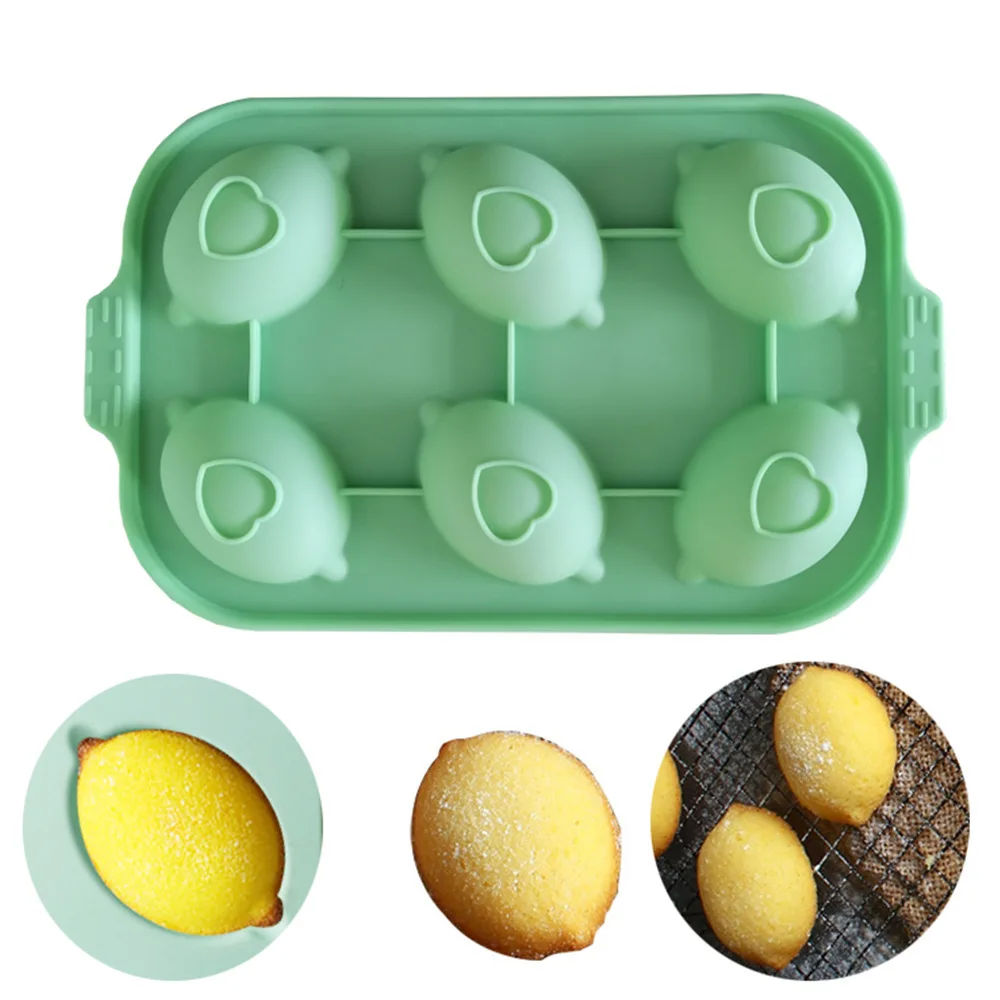 

6 Lemon Mousse Cake Mold Chocolate Silicone Mold DIY Baking Tool Mold Kitchenware Candy Mold Baking Tools for Cakes