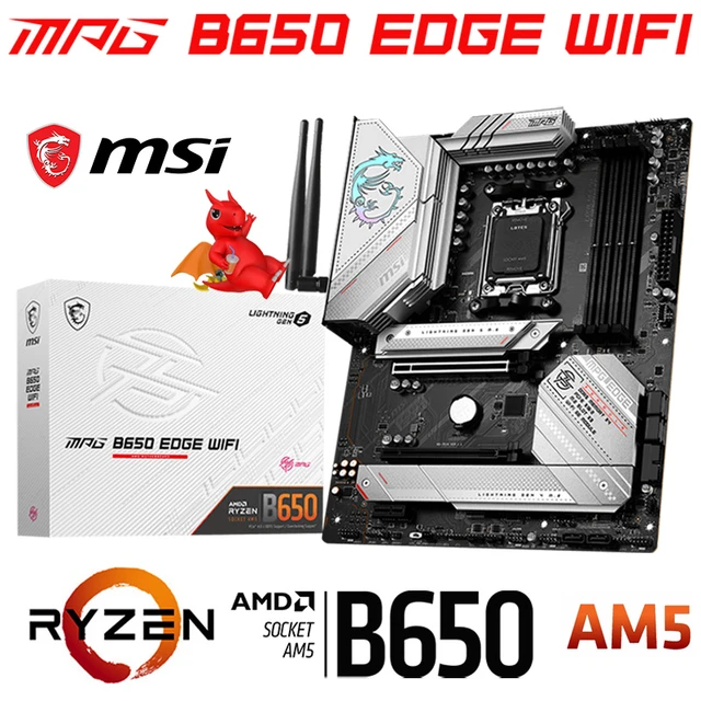 New MSI B650 EDGE WIFI Motherboard Supports AMD Ryzen™ 7000 Series,DDR5  Memory, up to 6000+MHz - AliExpress