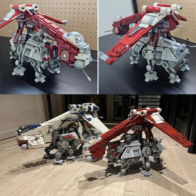 Nuovo Moc-75354 Coruscant Guard Gunship Model Fit For 75337 At-Robot Modellodiy Assemblare Building Blocks Mattoni Giocattoli Regali Per Bambini