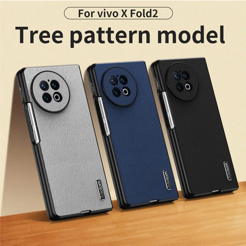 

Tree Pattern Style Phone Case For VIVO X Fold 2 PC Bumper Slim Shockproof Protection Shell Fold2 Cover