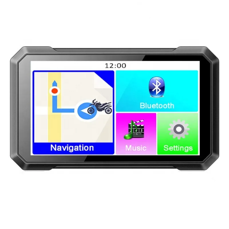 

RuiHao 7 Inch WinCE6.0 BT 512M RAM GPS for Motorcycle Waterproof with Aluminum Mount