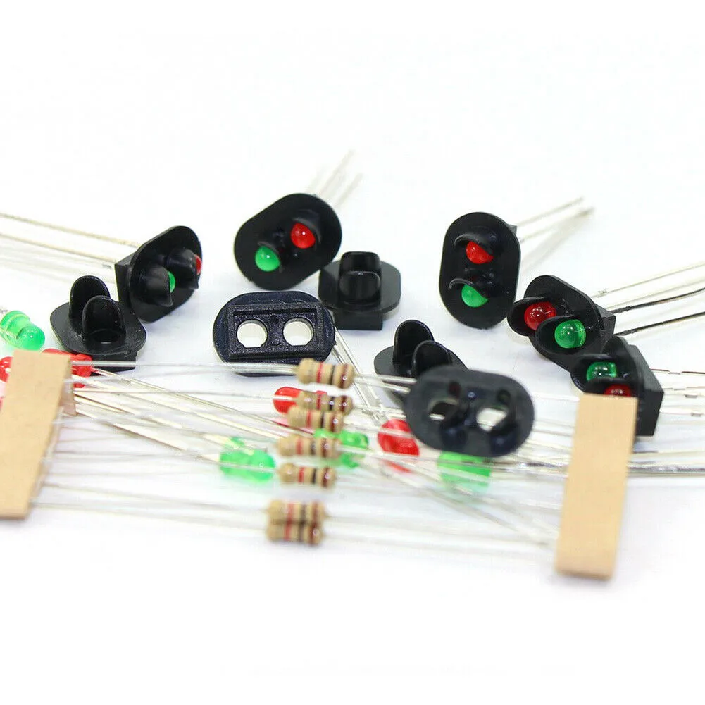 10pcs Signal Heads With 3mm LEDs For Railway Signal HO Or OO Scale Building & Construction Toys Model Building Accessories 5