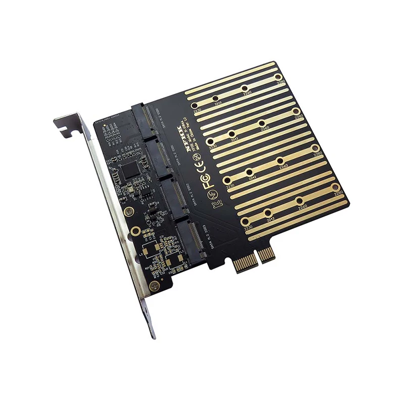 PCIE to M2 어댑터 확장 카드 라이저, PCI Express X1 3.0 4 포트 B 키, M.2 NGFF SATA SSD 어댑터, PCI-E M.2 어댑터, 신제품
