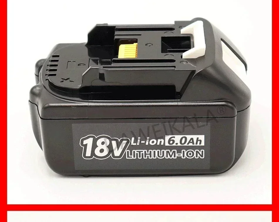 Rechargeable Batteries Makita 18V Battery 6Ah 18650 Lithium ion Replacement BL1860B BL1860 BL1850 Power Tool Battery DDF486 DF488