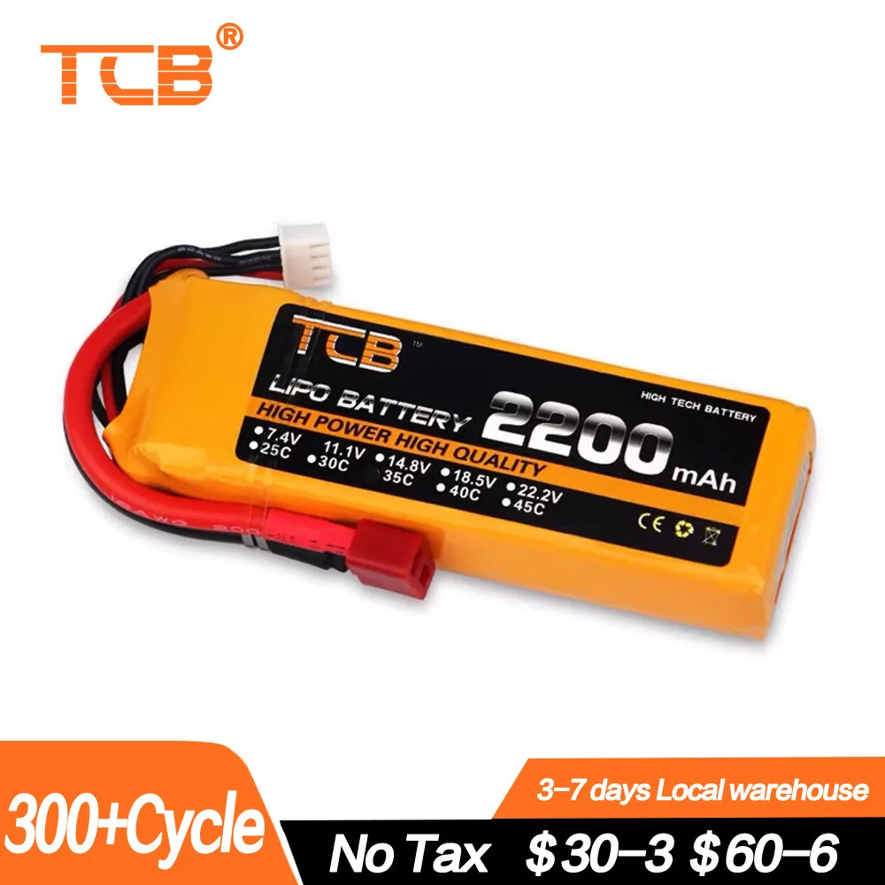Batteria Lipo 4S 14.8V 2200Mah Lipo 25C 35C 60C Con Spina Xt60 T Ec2 Ec3 Per Rc Losi 1/16 Car Truck Boat Hubsan Airplane Drone