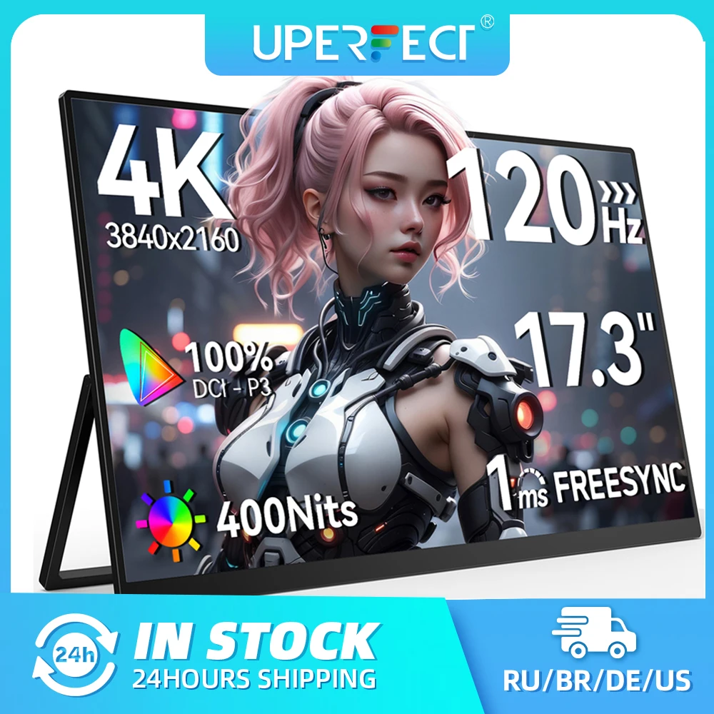 UPERFECT 17.3インチ 4K ポータブルモニター 400Nits 100%DCI-P3 1MS UPERFECT 17.3インチ 4K ポータブルモニター 400Nits 100%DCI-P3 1MS