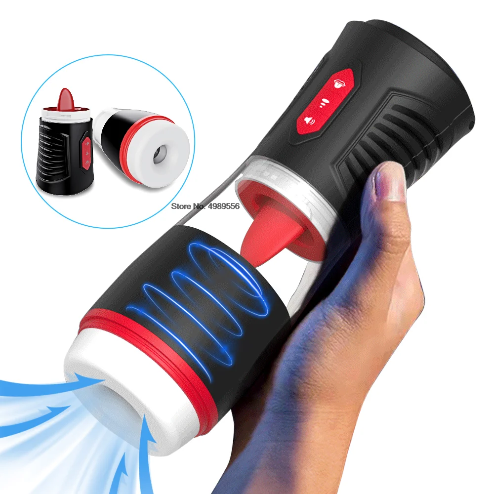 omatic Male Powerful Sucking hine Tongue Licking Stimulation Glans Blowjob Sex Toy for Men_voghion.com