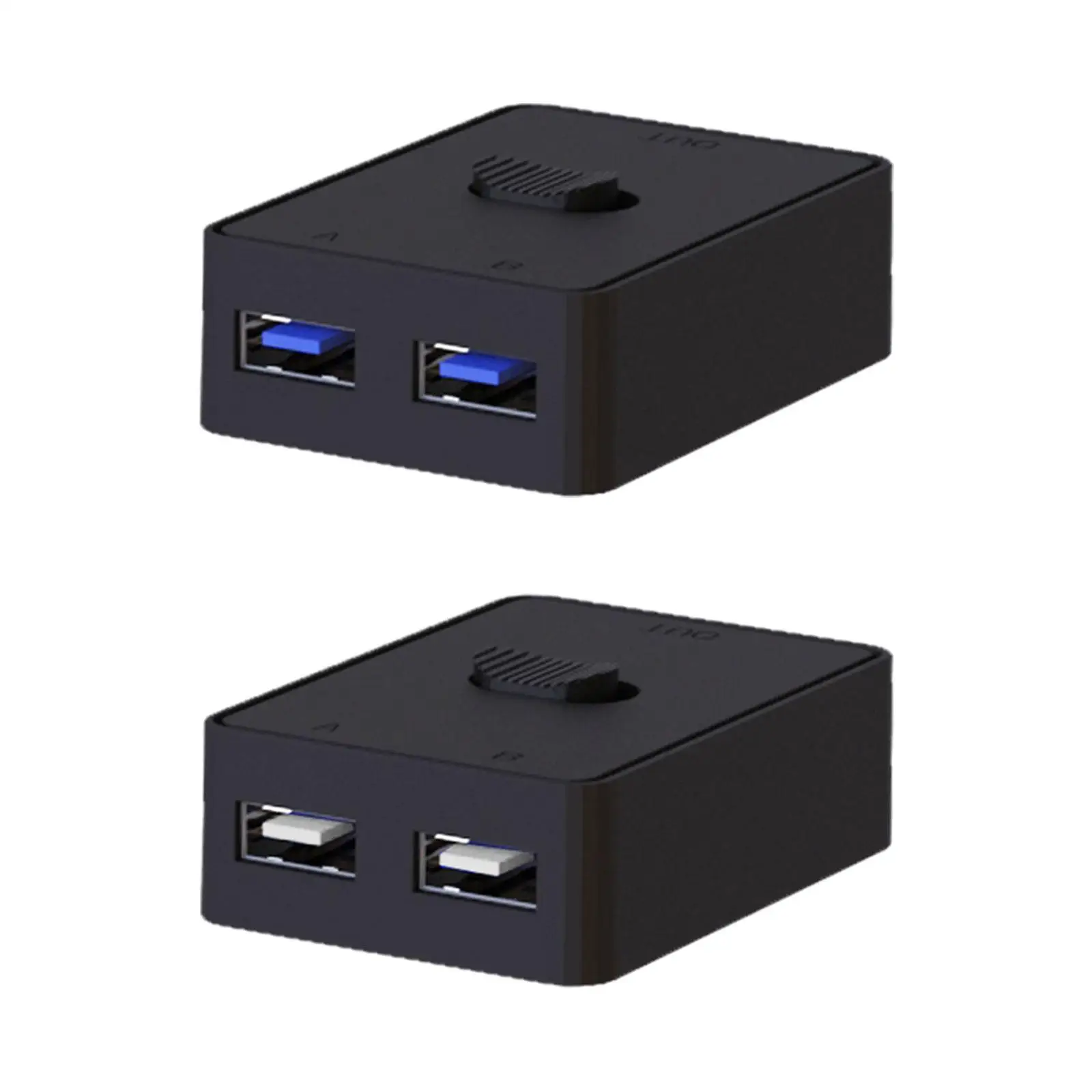 USB Printer Sharing Switch 1 in 2 or 2 in 1 Out Easy to Install High Speed Peripheral Switcher Box for Mouse PC Computer Printer