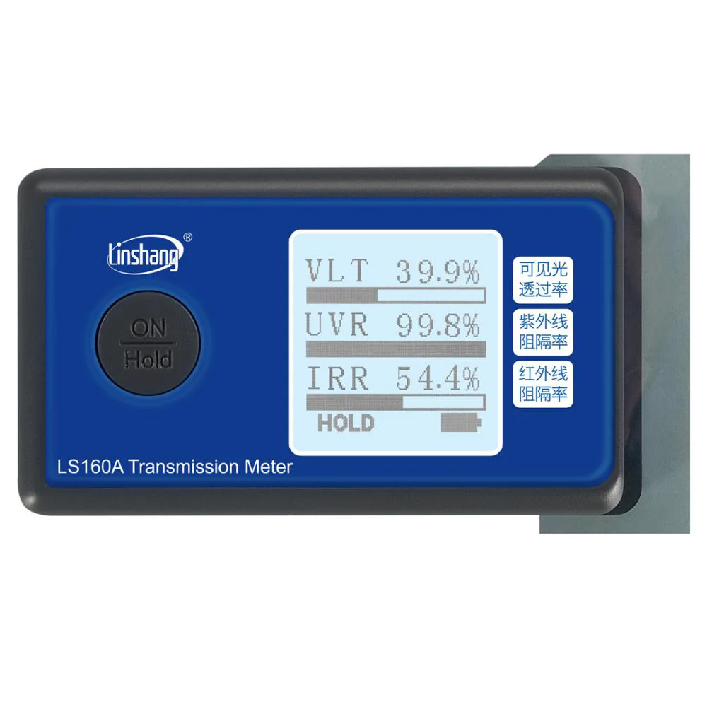 

Window tint meter LS160A Linshang Handheld Window Tint Transmission Meter self calibrate with IR UV blocking rate transmittance