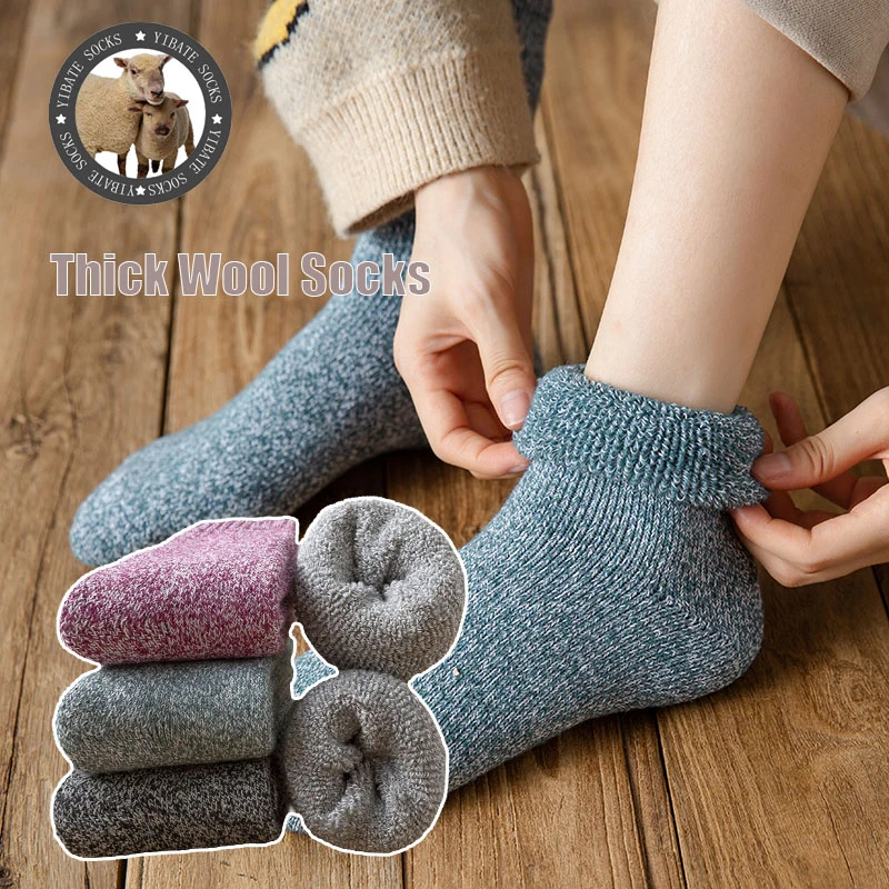 High Quality Women's Wool Thick Merino Wool Socks Women's Winter Socks Winter Aliexpress