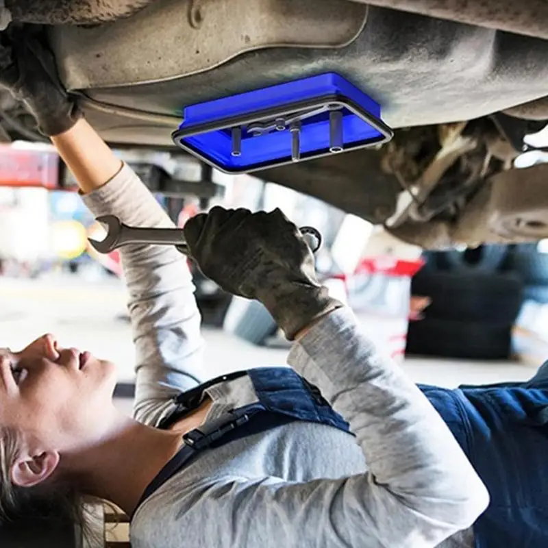 652F 접이식 자석 나사 트레이 실리콘 그릇 도구 부품 보관함 정리함