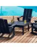 WestinTrends Ashore Outdoor Coffee Table 32 Inch All Weather Poly Lumber Adirondack Patio Coffee Table Square Low Table 2
