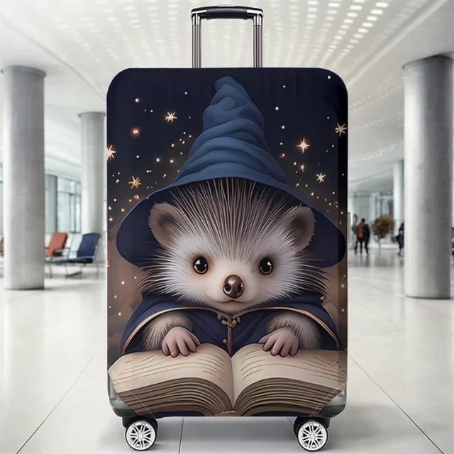 Animal pattern luggage protection cover, set suitable for 18-32 inch luggage cover, suitcase handle cover, travel accessories