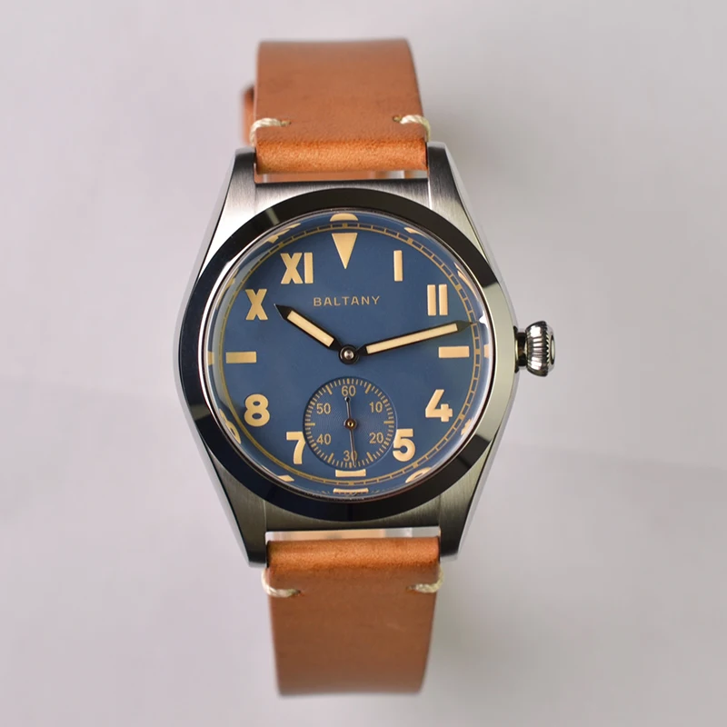 Ontany Vintage Bubble Back Watch S4028 Ovetto Acciaio Inossidabile Daruma St1701 Sub-Dial California Dial Man Orologio Meccanico