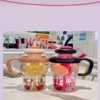 1300ML Large Capacity Plastic Water Bottle Cute Portable Children's Plastic Cup Leakproof with Straw Sports Water Cup Summer 5