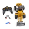 HUINA 9CH 1532 1/18 2.4GHz RC Metal Bulldozer RTR Front Loader Engineering Toy Remote Control Construction Tractork Vehicle 6