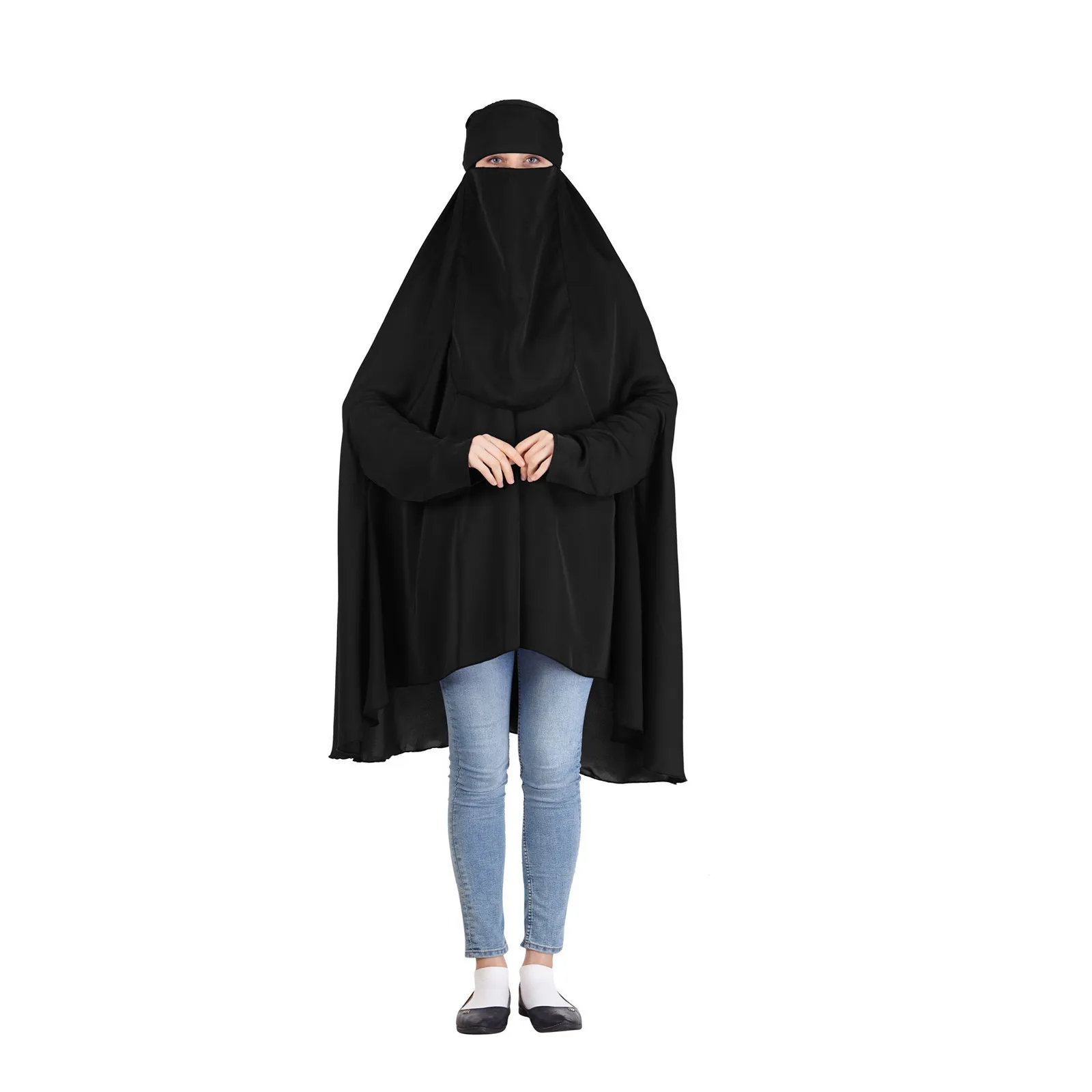 

Women's Muslim Abaya Color Color Dress Women's Pure Summer Islam Long Sleeve Ventilative Clothe Dresses 2024 Hot Sale Sundress