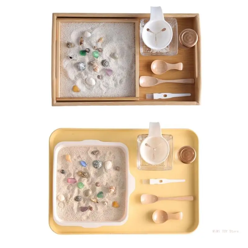 

Creative Sand Play Set for Children Encourages Imagination with Shells Figures