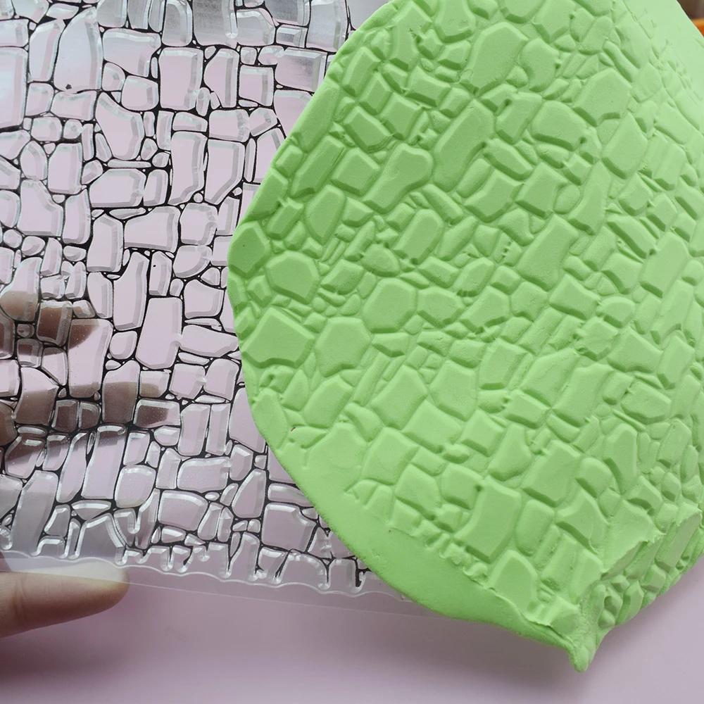 Polymer Clay Texture Stamp Sheets Brick Wall Pattern DIY Individual Design Embossing Art Clay Pottery Tools Hobby Supply polymer clay tools pottery tools clay sculpting tools pottery sculpting tools clay craft tool