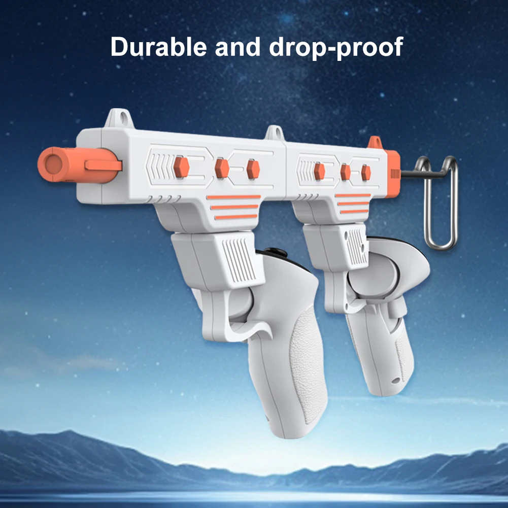 Supporto per Pistola VR, Accessori per Giochi VR, Adattatore per Controller VR, Impugnatura per Meta Quest 3/Quest 3S - immagine 2