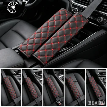 2 Pezzi Cintura di Sicurezza Auto Colorata per Bambini e Adulti, Protezione Spalle, Copri Cintura di Sicurezza, Cuscino per Cintura